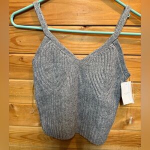Gray Knit Women's sleep Top